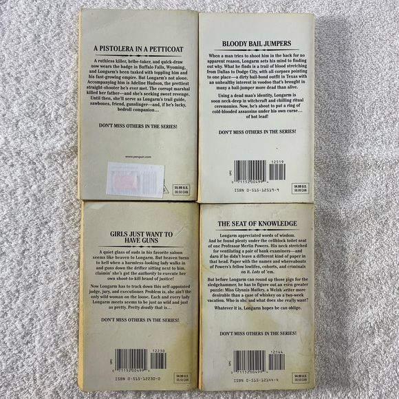 Vintage Longarm Action Western Romance Novel x4 - Picture 6 of 14